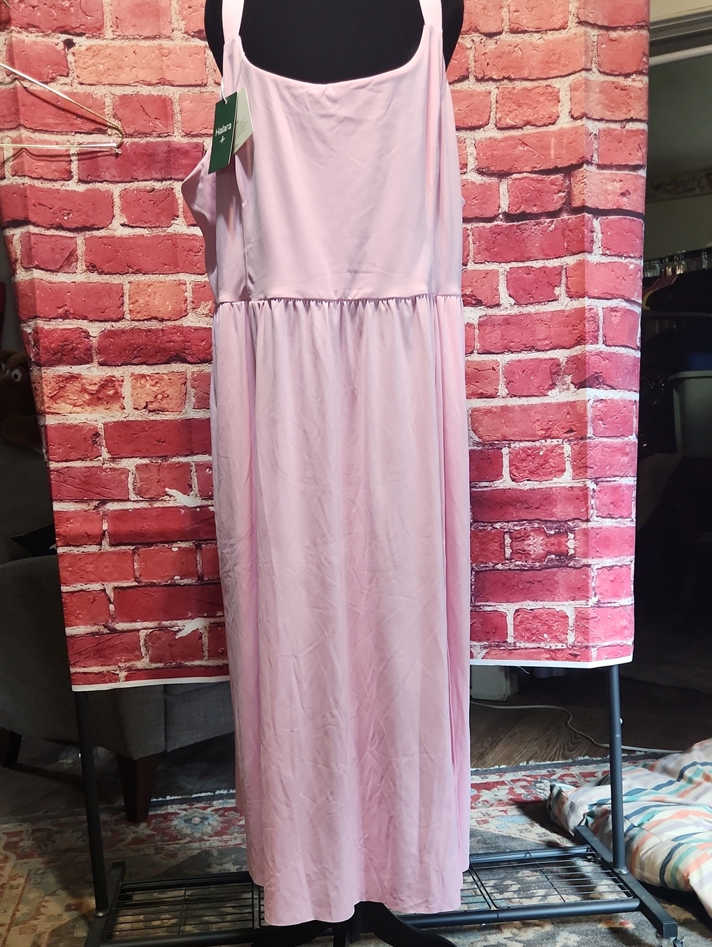 HALARA Light Pink Sleeveless Maxi Dress